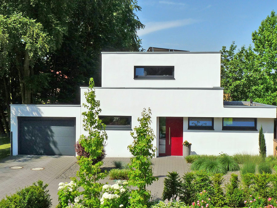 Neubau eines modernen Einfamilienhauses